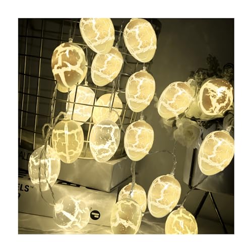 Lichterkette Ostern, Ostereier LED Lichterkette, 1.5m LED Lichterkette für Ostern mit 10 LEDs, Pastellfarbene Ostereier, Lichterketten USB Lichterketten, Ostern Deko von Yunyahe