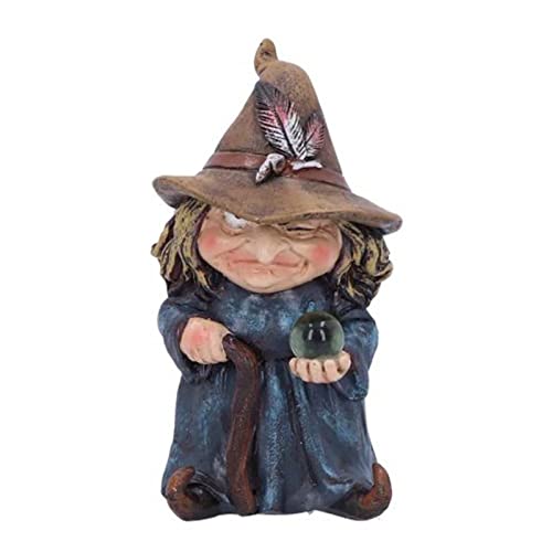 Yunyahe Herbstdeko Halloween Deko Halloween-Gartenzwerg aus Polyresin für Hexenrasen-Ornamente im Innen- und Außenbereich Stehordner Pappe (A, One Size) von Yunyahe