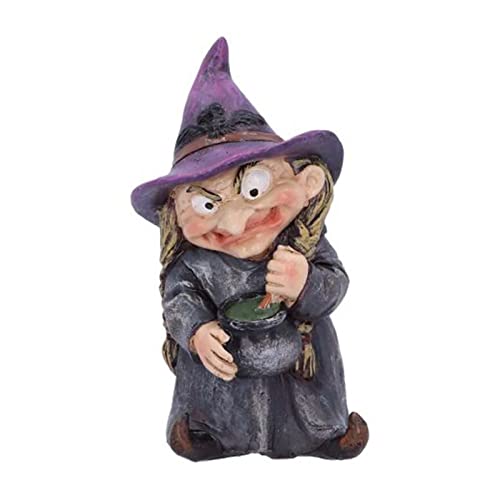 Yunyahe Herbstdeko Halloween Deko Halloween-Gartenzwerg aus Polyresin für Hexenrasen-Ornamente im Innen- und Außenbereich Stehordner Pappe (C, One Size) von Yunyahe