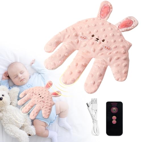 Yuragim Baby Soothing Palm Hand, Baby Einschlafhilfe Handkissen, Baby Beruhigung Elektrisches Handkissen zum Schlafen, Beruhigende Handfläche Automatischer Baby-Schlafschläger, Sleeping Aid Toys Babys von Yuragim