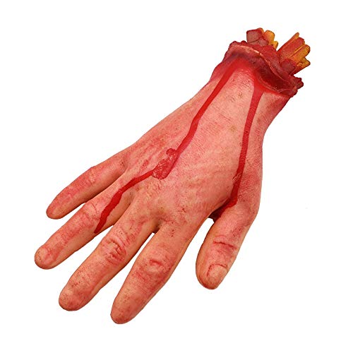 Yurhuit Bloody Horror Scary Halloween Prop Fake Abgetrennte LebensgrößE Arm Hand House Scary Bloody von Yurhuit