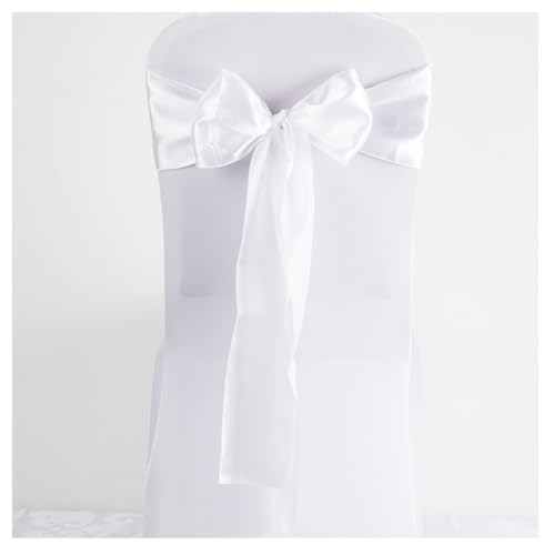 Stuhlschleifen aus Satin Bänder 17 * 275cm Hochzeit Dekoration Stuhlschärpe Bow Ties Satin Schärpen Stuhl Schleifen für Hochzeit Bankett Geburtstag Party Hotel Zuhause von Yurosiay