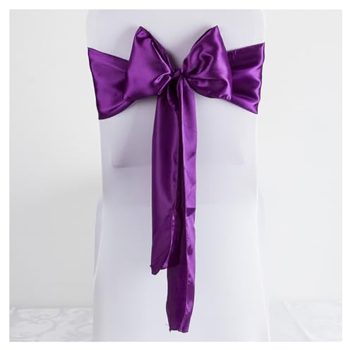 Stuhlschleifen aus Satin Bänder 17 * 275cm Hochzeit Dekoration Stuhlschärpe Bow Ties Satin Schärpen Stuhl Schleifen für Hochzeit Bankett Geburtstag Party Hotel Zuhause von Yurosiay