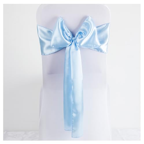 Stuhlschleifen aus Satin Bänder 17 * 275cm Hochzeit Dekoration Stuhlschärpe Bow Ties Satin Schärpen Stuhl Schleifen für Hochzeit Bankett Geburtstag Party Hotel Zuhause von Yurosiay