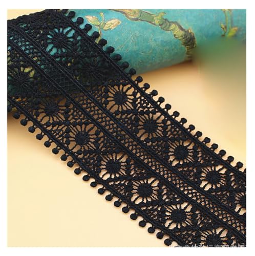 Yurosiay 3 Yard 7.5cm Breit Spitze Borten zum Nähen Spitzenbordüre Stickerei Blumen Spitzenband Lace Trim Vintage Dekoband Spitzen-Besatz Zierband Nähzubehör für Kleider Hüte Röcke von Yurosiay