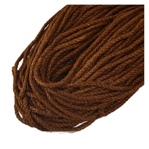 Yurosiay 5mm Juteschnur Farbig Garten Kordel Jute-Schnur Bunte Bastelschnur Dekokordel Juteseil Natur Schnur Makramee Garn Hanfseil Kordel Jutekordel Deko Paketschnur von Yurosiay