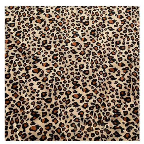 Yurosiay Leoparden Stoff 300×150cm Satin Stoff Mit Leopardenmuster Mode Tierdruck Satin Stoff Meterware Nähstoffe Leopard Polsterstoff Weich Dekostoff Satin für DIY Nähen Basteln Haus Deko 2# von Yurosiay