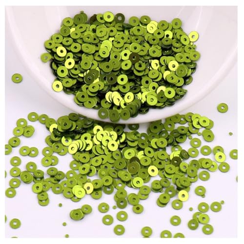 Yurosiay Pailletten zum Basteln 4mm 2000pcs Glitzer Lose Pailletten Bulk zum Aufnähen Kunststoff Runde Pailletten mit Loch für DIY Schmuck Nähen Festtag Kleiderdeko von Yurosiay