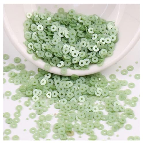 Yurosiay Pailletten zum Basteln 4mm 2000pcs Glitzer Lose Pailletten Bulk zum Aufnähen Kunststoff Runde Pailletten mit Loch für DIY Schmuck Nähen Festtag Kleiderdeko von Yurosiay