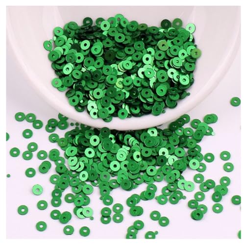 Yurosiay Pailletten zum Basteln 4mm 2000pcs Glitzer Lose Pailletten Bulk zum Aufnähen Kunststoff Runde Pailletten mit Loch für DIY Schmuck Nähen Festtag Kleiderdeko von Yurosiay