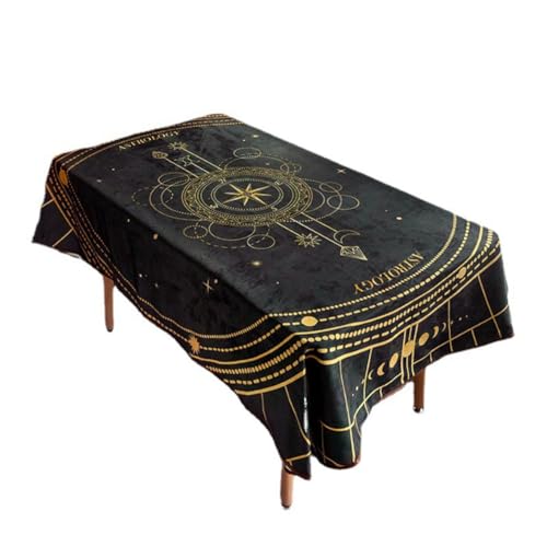 Yurosiay Tarotkarten Altar Tuch Altardecke Tischservietten Hexerei Spread Tischdecke Spirituelles heiliges Tuch Hexereizubehör Alter Tarot Decktuch Tischset für Home Wohnheim Geschenk 1# 100X140cm von Yurosiay