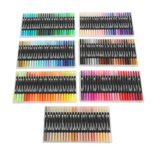 Yusat 168 Farben Dual Brush Marker Stifte 0,5 Mm Feine Spitzen Aquarellstifte Zum Zeichnen Malen Färben Schreiben von Yusat