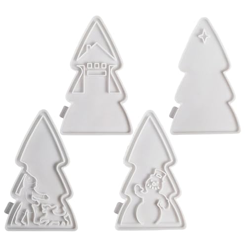 Resin Weihnachtsbaumform,Weihnachtsbaumform,Kerzenhaltereinsatz Silikonharzform | Epoxidharz-Gussformen für Zementornamente, Gips, Weihnachtsdekoration von Yusheng