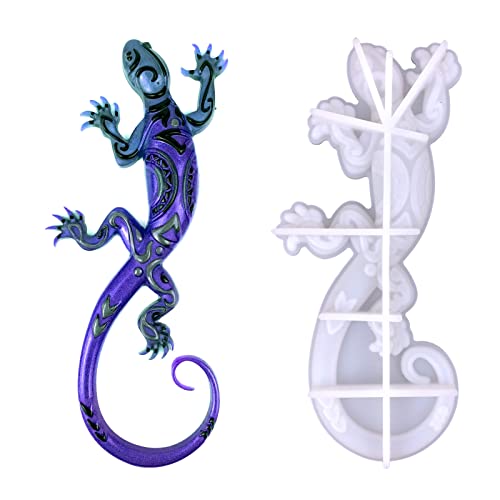 Yusheng Eidechsenform 3D Gecko Harzformen Kristall Epoxidharzform Silikon Geckoform Kristall Epoxidharz Formen Gießform Ornament von Yusheng