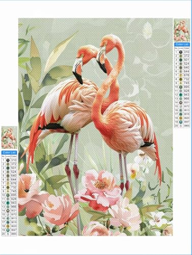 Diamond Painting Erwachsene Blume 5D Diamant Painting Bilder Kinder Vogel, DIY Diamant Malerei Anfänger Crystal Stickerei Kreuzstich Crafts Kit Wohnzimmer Wand Décor Geschenke für Frauen 50x70 cm 1F-1 von Yuxeawue