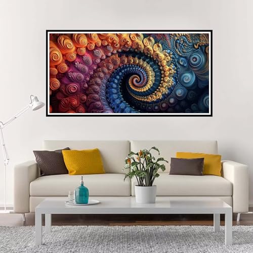 Malen Nach Zahlen Erwachsene Groß Bunt, Malen Nach Zahlen Kinder Traum ohne Rahmen Inklusive Pinsel und Acrylfarben, DIY Paint by Numbers für Frauen Hobby Bastelset Geschenk, Home Deko 60x120 cm-YH35 von Yuxeawue