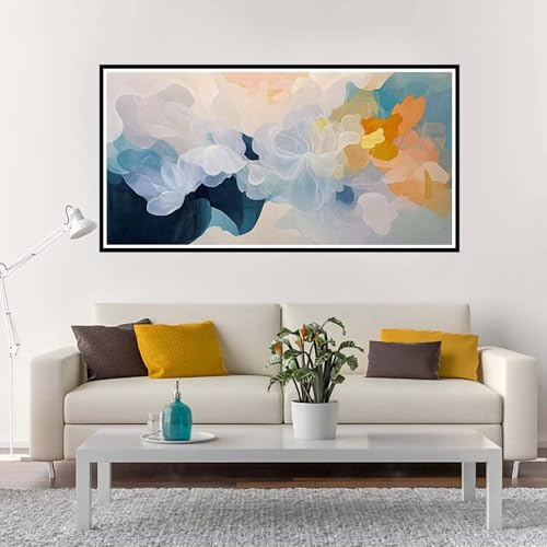 Malen Nach Zahlen Erwachsene Groß Farbe, Malen Nach Zahlen Abstrakt ohne Rahmen Inklusive Pinsel und Acrylfarben, DIY Paint by Numbers für Frauen Hobby Bastelset Geschenk, Home Deko 100x200 cm-YH979 von Yuxeawue