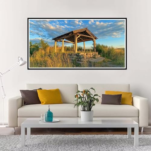 Malen Nach Zahlen Erwachsene Groß Herbst, Malen Nach Zahlen Landschaft ohne Rahmen Inklusive Pinsel und Acrylfarben, DIY Paint by Numbers für Frauen Hobby Bastelset Geschenk, Deko 60x120 cm-YH1247 von Yuxeawue