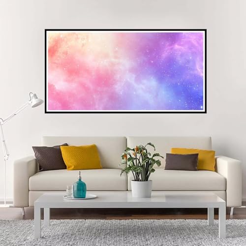 Malen Nach Zahlen Erwachsene Groß Rosa, Malen Nach Zahlen Kinder Traum ohne Rahmen Inklusive Pinsel und Acrylfarben, DIY Paint by Numbers für Frauen Hobby Bastelset Geschenk, Home Deko 50x100 cm-YH72 von Yuxeawue