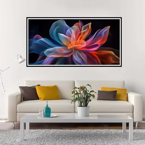 Malen Nach Zahlen Erwachsene Groß Traum, Malen Nach Zahlen Kinder Blume ohne Rahmen Inklusive Pinsel und Acrylfarben, DIY Paint by Numbers für Frauen Hobby Bastelset Geschenk, Home Deko 80x160 cm-YH33 von Yuxeawue