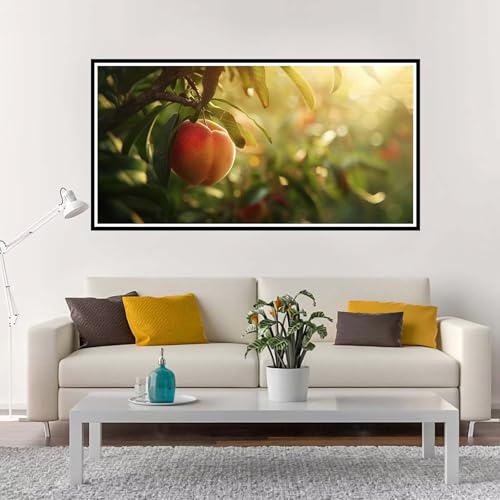 Malen Nach Zahlen Groß Obst , Malen Nach Zahlen Erwachsene ohne Rahmen Landschaft, Handgemalt Ölgemälde Acrylfarbe Knitterfreie Leinwand Kit, DIY Paint by Numbers Wohnzimmer Deko 100x200 cm-YH1365 von Yuxeawue