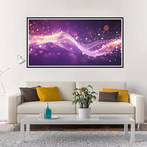 Malen Nach Zahlen Lila, Groß Malen Nach Zahlen Abstrakt, Malen Nach Zahlen Kinder 80x160 cm ohne Rahmen, mit Pinsel und Acrylpigment, DIY Paint by Numbers Set für Mädchen Kreativ Geschenk-YH1171 von Yuxeawue