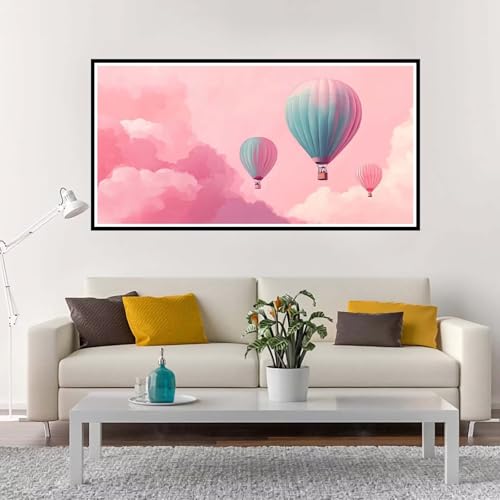 Malen Nach Zahlen Rosa, Groß Malen Nach Zahlen Landschaft, Malen Nach Zahlen Kinder 100x200 cm ohne Rahmen, mit Pinsel und Acrylpigment, Paint by Numbers Set für Mädchen Kreativ Geschenk-YH764 von Yuxeawue