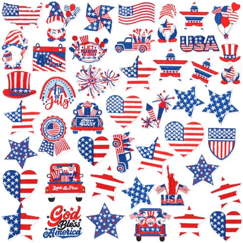 Yuxung Aufnäher zum Aufbügeln mit Unabhängigkeitstag, 4. Juli, patriotisch, bestickt, amerikanische Flagge, Basteln, für Kleidung, Jacken, Jeans, Hosen, Kleid, Rucksack, Hut, Dekoration, Geschenk, 48 Yuxung Aufnäher zum Aufbügeln mit Unabhängigkeitstag, 4. Juli, patriotisch, bestickt, amerikanische Flagge, Basteln, für Kleidung, Jacken, Jeans, Hosen, Kleid, Rucksack, Hut, Dekoration, Geschenk, 48 von Yuxung