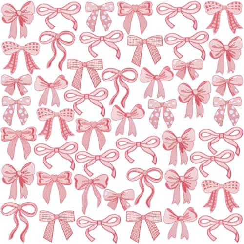 Yuxung Aufnäher zum Aufbügeln mit rosa Schleife, niedliches Büffelkaro, gepunktet, Schleife, zum Aufnähen oder Reparieren, bestickte Applikation, Mädchen, ästhetisch, Basteln, Geschenk für Mädchen Yuxung Aufnäher zum Aufbügeln mit rosa Schleife, niedliches Büffelkaro, gepunktet, Schleife, zum Aufnähen oder Reparieren, bestickte Applikation, Mädchen, ästhetisch, Basteln, Geschenk für Mädchen von Yuxung