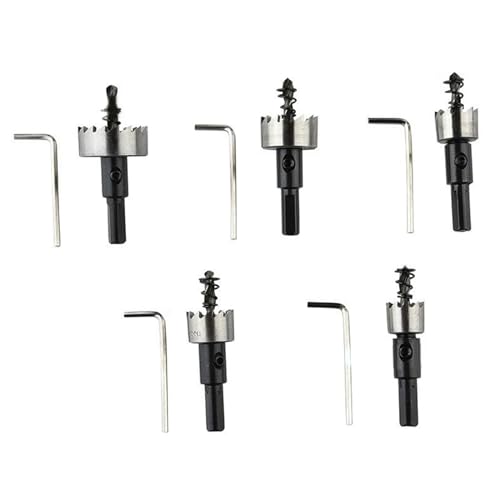 16-30 Mm Metalllochschneider Set Carbidspitze Kernbohrbits Für Holzstahlblech Reamerlöcher Expander 5pcs von Ywmsfl