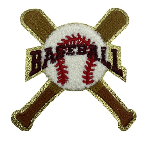 Bestickter Baseball-Flicken zum Aufbügeln oder Aufnähen, bestickte Aufnäher für Kleidung, Jacken von Ywmsfl