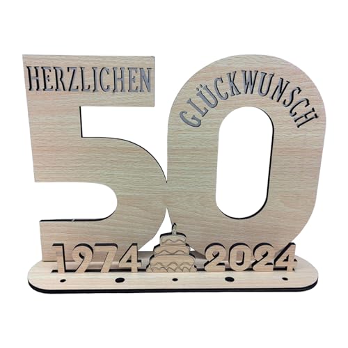 Moderne LED Nummer Display 2024 Holzschild Gästebuch Perfektes Geschenk Für Geburtstage Und Partys von Ywmsfl