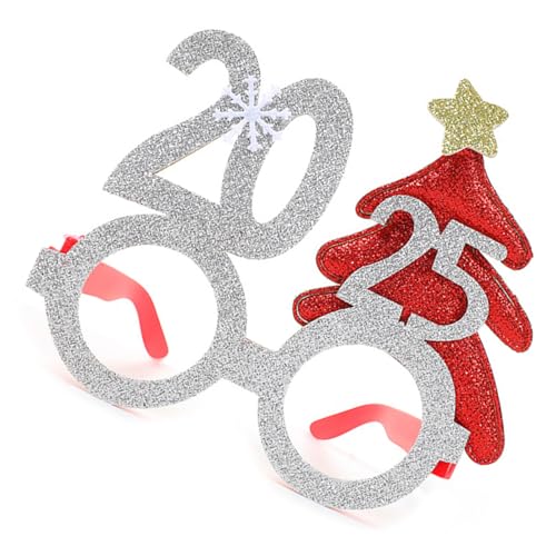 Ywmsfl 2025 Brillen Urlaub Brillenrahmen Weihnachten Brillenrahmen Lustige Brille Weihnachten Kostüm Brille Partyzubehör von Ywmsfl