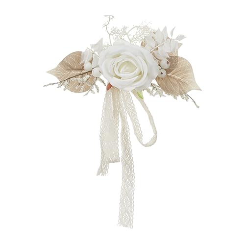 Ywmsfl Eleganter Rattan-Blumenkorb, handgewebt, tragbar, Blumenarrangement, Töpfe für Hochzeit und Heimdekoration von Ywmsfl