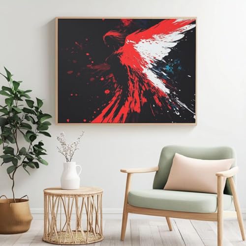 Wings Malen nach Zahlen Set für Erwachsene, DIY Malen nach Zahlen Engel, Acryl Farbe nach Zahlen für Erwachsene/Anfänger, Ölgemälde Handwerk für Zuhause, Wanddekoration – (120 x 80 cm, ohne Rahmen Wings Malen nach Zahlen Set für Erwachsene, DIY Malen nach Zahlen Engel, Acryl Farbe nach Zahlen für Erwachsene/Anfänger, Ölgemälde Handwerk für Zuhause, Wanddekoration – (120 x 80 cm, ohne Rahmen von Yyafeenng
