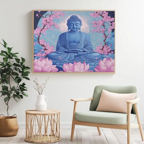 Zen MK408 Malen nach Zahlen für Erwachsene, Malen nach Zahlen, Buddha, Acryl, Farbe nach Zahlen für Erwachsene/Anfänger, Ölgemälde, Basteln für Zuhause, Wanddekoration – (120 x 90 cm, ohne Rahmen) Zen MK408 Malen nach Zahlen für Erwachsene, Malen nach Zahlen, Buddha, Acryl, Farbe nach Zahlen für Erwachsene/Anfänger, Ölgemälde, Basteln für Zuhause, Wanddekoration – (120 x 90 cm, ohne Rahmen) von Yyafeenng