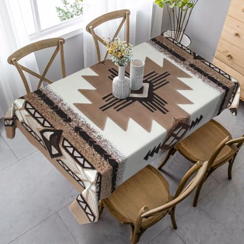 Yyoretp Stilvolle rechteckige Tischdecke mit Indianer-Druck, waschbar, für Hochzeit, Party, Küche, Esszimmer, dekorativ Yyoretp Stilvolle rechteckige Tischdecke mit Indianer-Druck, waschbar, für Hochzeit, Party, Küche, Esszimmer, dekorativ von Yyoretp