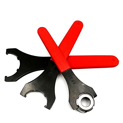 Drehmaschine Chuck O/M/C/Haken Typ Schlüssel Spanner ER Mutter Schlüssel ER16 ER20 ER25 ER32 ER40 für ER Mutter Chuck Halter CNC Drehmaschine Werkzeuge Ideal für Professionelle Arbeit und DIY von Yyuoqafn