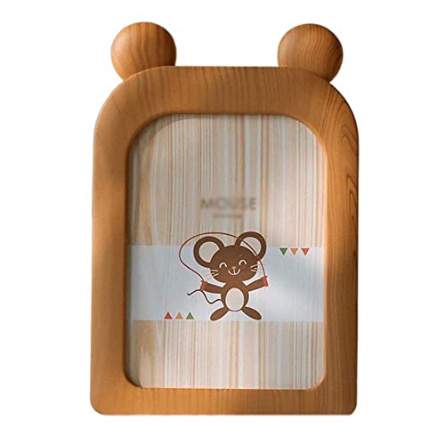 Yyuoqafn Bilderrahmen Vintage-Bilderrahmen Wohnkultur Retro Holz Kinderzimmer Bilderrahmen für Wand und Tischplatte Display (Farbe: E) (F) von Yyuoqafn