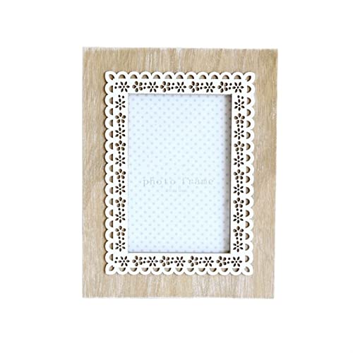 Yyuoqafn Holz kreative Hochzeit Bilderrahmen Fotorahmen Wohnkultur Bühne Retro Bilderrahmen Bilderrahmen für Wand und Tischplatte Display (Color : 1) von Yyuoqafn