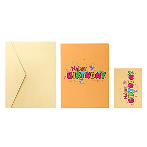 Yzdysg Geburtstags Grußkarte Kleine Geschenkkarten Gravur Party Geschmack 3D Karten Hochwertiges Tellerpapier Geschenk Für Kinder von Yzdysg