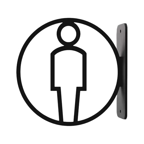 Zeitgenössische Toilettenidentifikation Identifikator Toilettenschild Badezimmer Wandmarker Waschraum Männliche Weibchen Symbol Beschilderung von Yzdysg