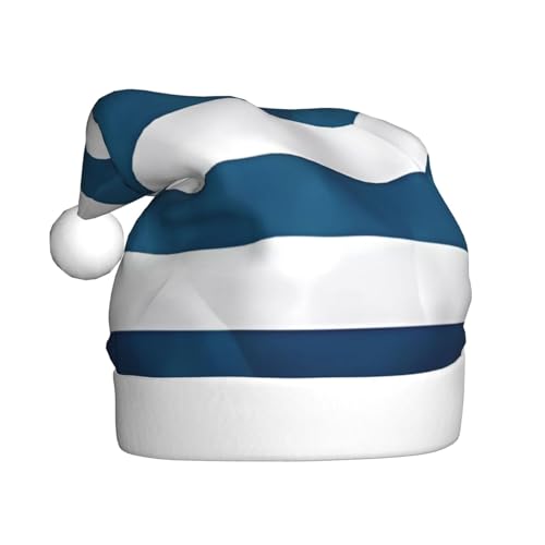 YzgWjBhd Weihnachtsmütze mit griechischer Flagge, Unisex, Erwachsene, lustige Weihnachtsmütze, niedliches Weihnachtsaccessoire von YzgWjBhd