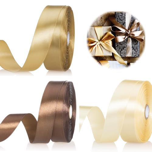 20 mm Satinband, Hochzeitsautobänder, Stoffband, Stoffband für Geschenkverpackungen, Stoffband zum Basteln, Kuchenband, Weihnachtsband für Geschenkverpackungen, Geschenkschleifen, Haarschleifen, 22 m von YzmrBdqc