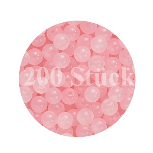 200 Stück 4mm Natürliche Rosenquarz Perlen,Rosa, Edelstein Perlen,Natürliche Rosenquarz perlen,Runde Naturperlen Matt ungefärbte natürliche Lose,Für Armband Halskette Schmuckherstellung von YzmrBdqc