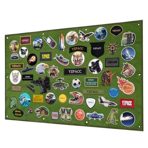 Yzpacc Kletttafel Patches KlettTaktische Patch Display Tafel, Haken & Schlaufe, faltbar, Kampf Moral,für Militär Patch Aufhängung von Yzpacc