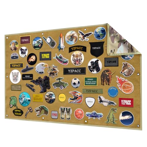 Yzpacc Kletttafel Patches KlettTaktische Patch Display Tafel, Haken & Schlaufe, faltbar, Kampf Moral,für Militär Patch Aufhängung von Yzpacc