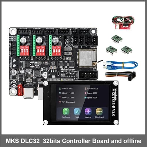 MKS DLC32 v2 32bits GRBL Offline Wifi Controller TS35-R LCD Display CNC3018 MAX PRO CNC Laser Engraving Machine von Z3LYA9