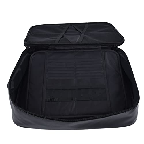 Dokumenten-Organizer, Dokumententresor mit Schloss, Mehrschichtige, Tragbare Dokumententasche mit Großer Kapazität für Laptop, Fi (BLACK) von ZAICOLER