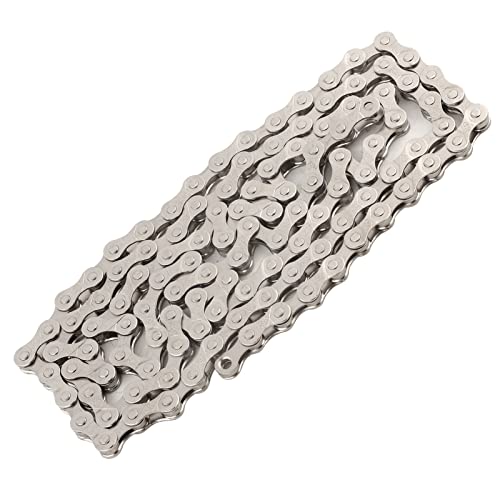 Fahrradketten -Werkzeug, 116 Links Fahrradkette Universal Single -Geschwindigkeit Hochstärker (BROWN) (SILVER) von ZAICOLER